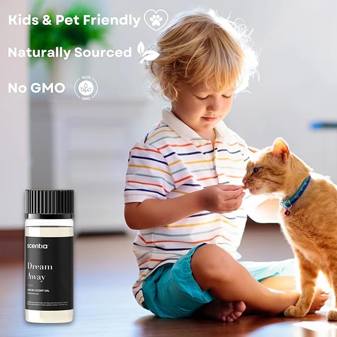 Scentia Fragrance Oil Blend, Inspired by Iconic Perfume,Home Luxury Scents, Essential Oil Blend for Aromatherapy Diﬀusers, Humidifiers & Candle Making -Dream Away- 50ml, 1.69 Fl Oz, Thanksgiving Gift