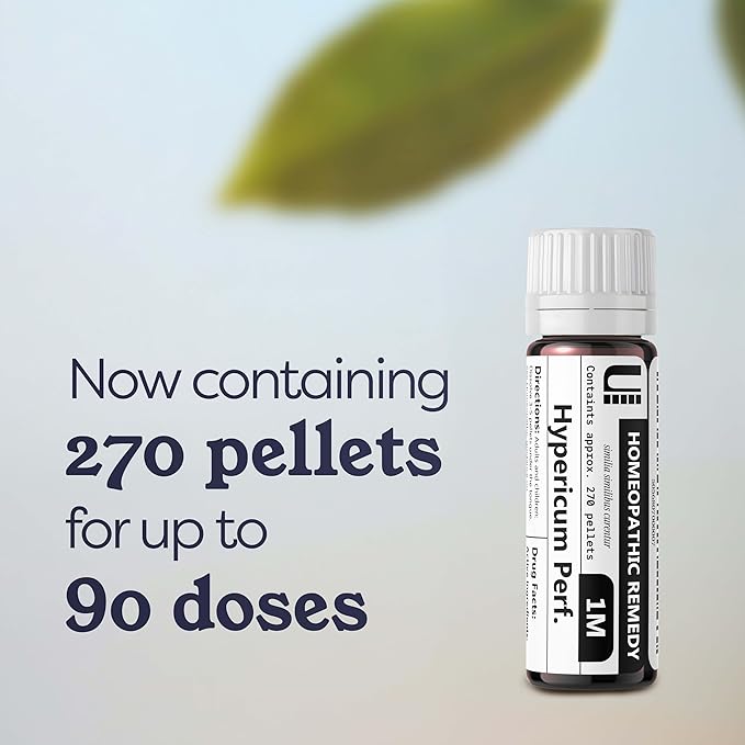 Hypericum Perforatum 1M Homeopathic Remedy, 270 Pellets