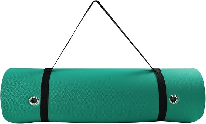 TONE Fitness Hanging Yoga Mat, Pilates Mat, Exercise Mat for Home Workouts with Carry Strap | V Pattern | Multiple Colors