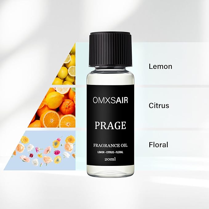 Luxury Hotel Scent Prage Oil Diffuser Refill Kit | Long Lasting Essential Oil for Large Room, HVAC & Car Waterless Fragrance Diffusers| Nanotech Formula| Spa Calming Aromatherapy Oil (20ml/0.7FL oz)