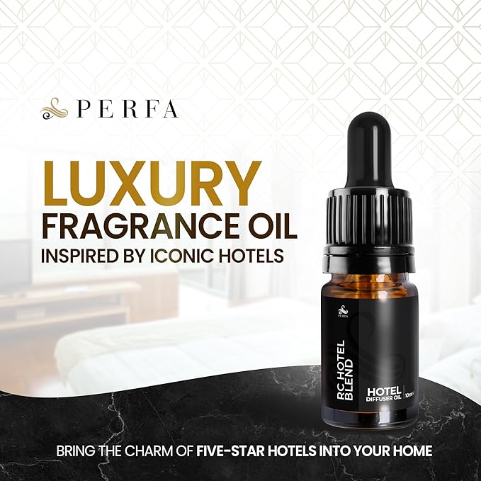 RC Blend Scent Diffuser Oil | Luxury Hotel-Inspired Fragrance | Candle Making Oil | Versatile and Mess-Free | Long-Lasting Essential Oils for Humidifiers, Spa, Home, and Office | by Perfa