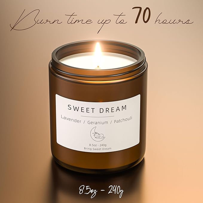 Scented Candles, BOYUJK Candles for Home, Scented Candle Set for Stress Relief and Promote Sleep, Candle Gifts for Women and Men (1.1lb, 480g)