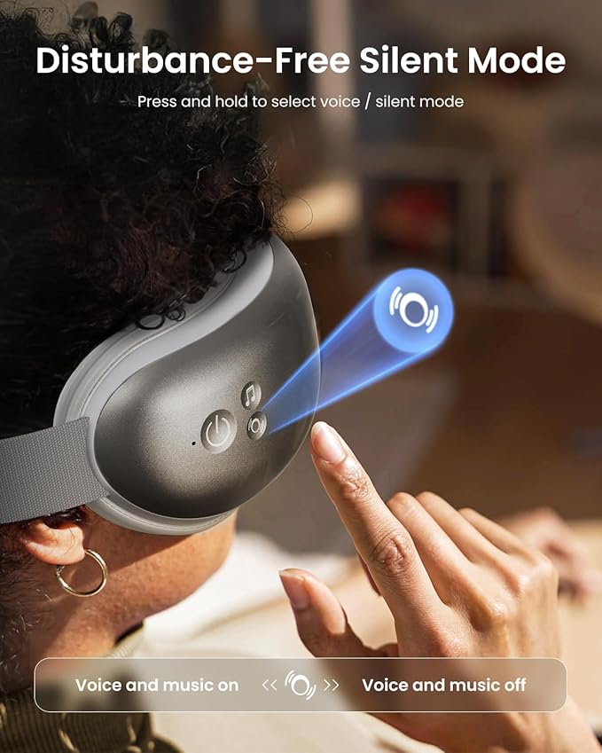RENPHO Eye Massager with Heat, Valentines Day Gifts for Her Him Birthday Gifts for Women Mom, FSA Eligible HSA Eye Mask for Migraine,Sleep Mask for Dry Eyes Relax, Reduce Strain for Men Dad Eyeris 1