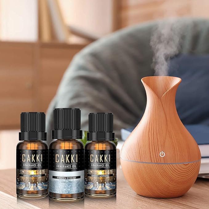 Winter Essential Oils Set - 6 Scents for Diffusers, Candles, Soaps, Gifts