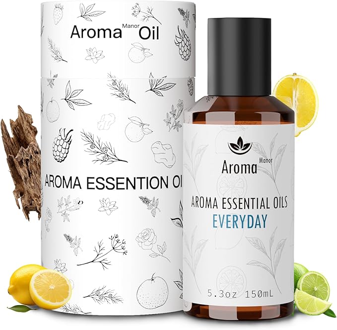 Hotel Scent Diffuser - Everyday Essential Oils for Scent Diffuser - Lemon, Lime,Citron, Guaiac Wood, Tea Leaves - Home Luxury Scents Aroma Fragrance for Home, Office