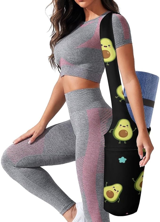 Aiyoolee Yoga Mat Bag Large Tote Carrier Holder with Water Bottle Pocket Yoga Bags