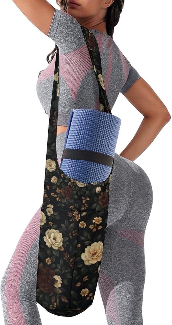 KKdskkds Fantasy Evil EyesYoga Mat Bag Large Opening Long Tote Yoga Mat with Pocket Fit Most Size Mats