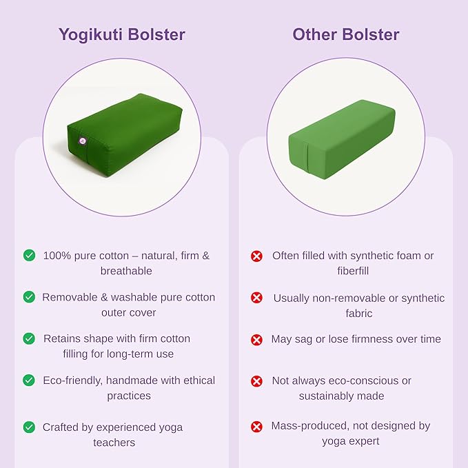 Rectangular Cotton Yoga Bolster, Yoga Pillow, Yoga Cushion, Yin yoga Bolster, Iyengar yoga bolster
