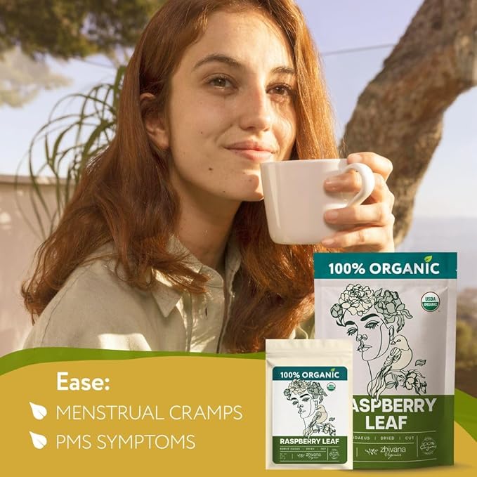 Super Value Pack 5 LB - Raspberry Leaf Tea - Womens Tea, Reproductive Health - Ease PMS Sympoms, Menstrual Cramps