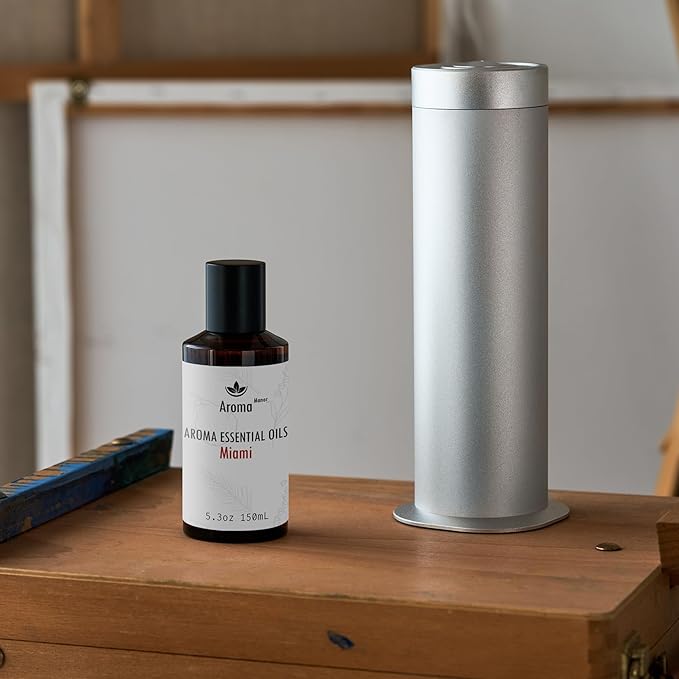 Diffuser Oils Scents - Miami Essential Oil Blend - Luxury Hotel Inspired Home Aromatherapy Diffuser Oil - Pear, Lily of The Valley - for Diffuser, Humidifier, Ultrasonic, Reed - 150ML