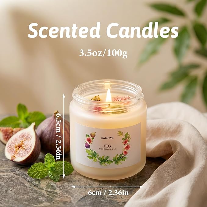 8 Pack Scented Candles for Home,3.5oz Crystal Soy Candles-200 Hour Long Lasting,Aromatherapy Candle Sets for Women Gift,Perfect for Valentine's Day,Mother's Day, Birthdays, Anniversaries