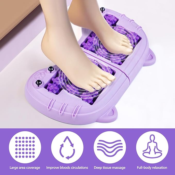 Dual Foot Massager Roller (Orange)