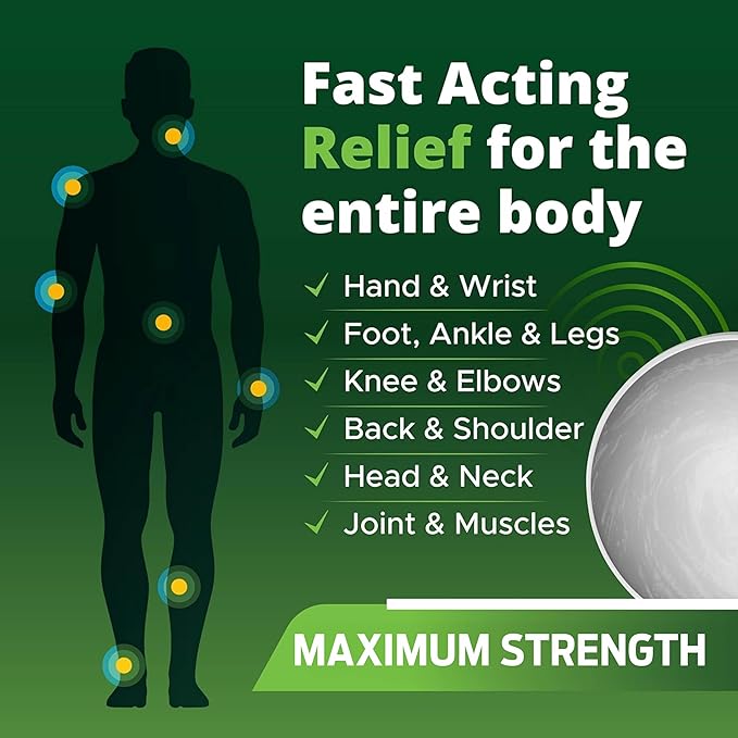 OWELL NATURALS Pain Relief Ointment 2 oz – All Natural Oil Based Fast Acting Formula for Arthritis, Joint & Muscle Discomfort, Long-Lasting Soothing Balm for Sore Muscles & Stiffness
