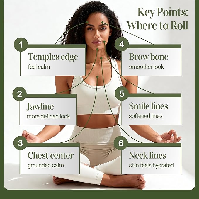 BodyJ4You Eucalyptus Essential Oil Roll On - Pure 100% USDA Organic MCT Coconut Oil - Natural Fluorite Stone Roller - Breath Support Cooling Temple Chest Wrist - Amber Glass Bottle Rollerball (10ml)