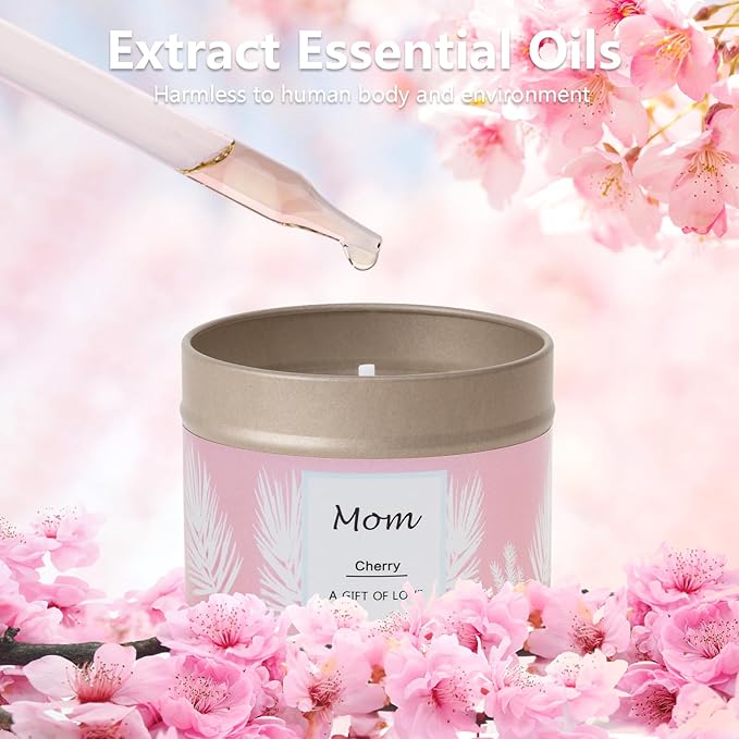 Scented Candles Gifts for Women, 3 Pack 2.6 oz Natural Soy Aromatherapy Candles for Women, Exquisite Candles Set Gift, Small Candle Gift for Mother's Day, Birthday, Christmas