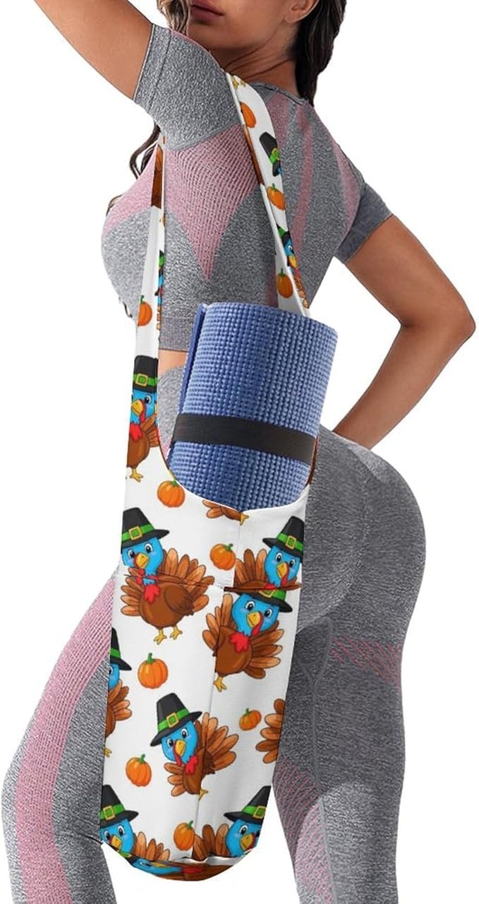 Aiyoolee Yoga Mat Bag with Large Pocket, Strap Bag Carriers for Women