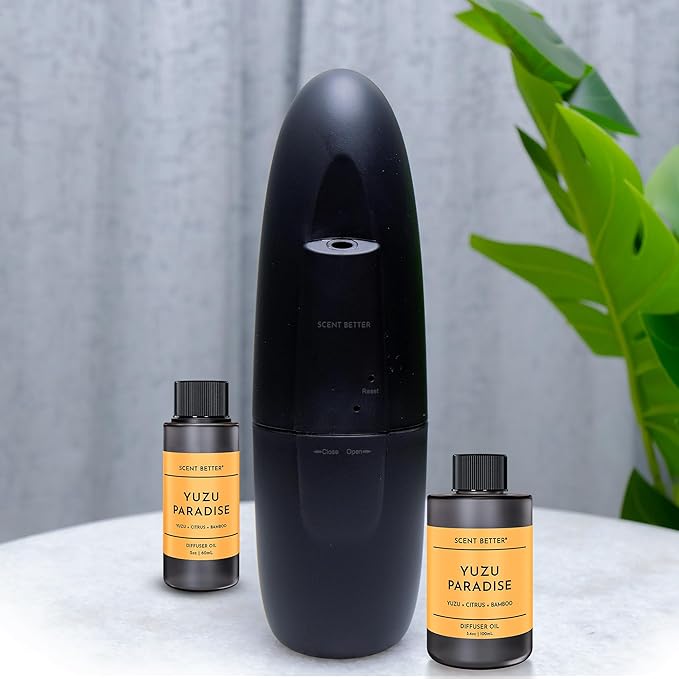 Scent Better Yuzu Paradise Aroma Essential Oil Blend: an Aromatherapy Blend of Yuzu, Citrus, and Bamboo for Ultrasonic Diffusers & Nebulizers (2 Fl Oz, 60 mL)
