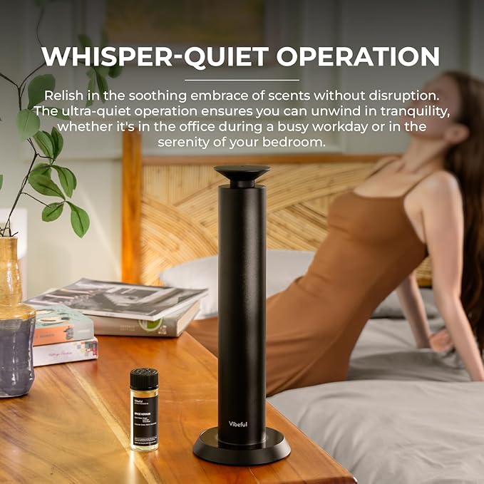Aura Waterless Fragrance Oil Diffuser, Cold Air Scent Machine for Home Spa & Office, Cordless Rechargeable Aromatherapy Diffuser for Large Rooms up to 1000 Sq Ft, Aviation Aluminum (Silver)
