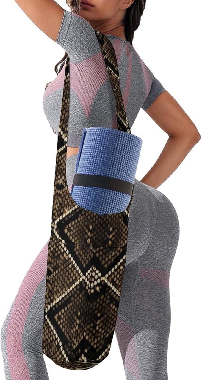 Meaudiwes Large Yoga Mat Bag Fit Most Size for Ladies Yoga Mats Carrier Bags Multi-Functional Exercise Mat Holder Storage Bag