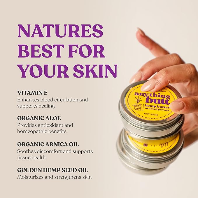 All-Natural Hemorrhoid Cream, Herbal Balm, Soothes Itching & Discomfort - Itch Hemorrhoid Soother Moisturizes for Itching, Rashes, Dryness, and Chafing