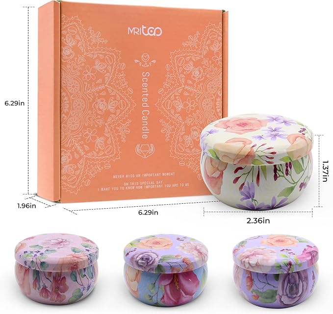 Scented Candle Set for Her Women Mum Wife – Relaxing Aromatherapy Gifts for Birthday Anniversary Wedding Christmas New Home Spa Stress Relief