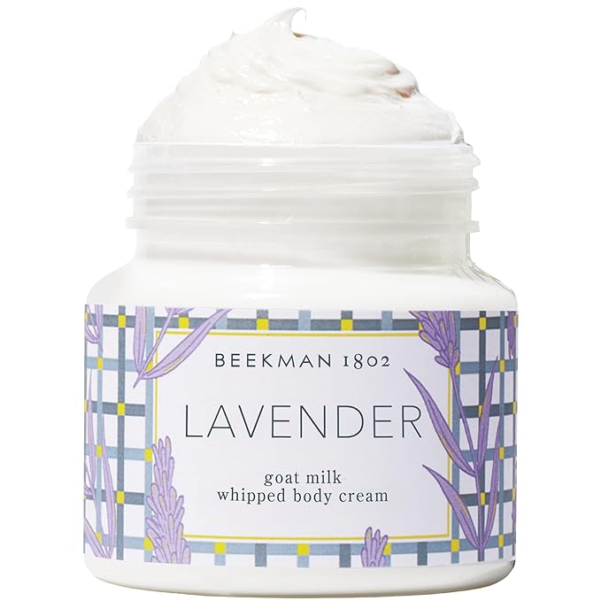 Beekman 1802 Whipped Body Cream – Moisturizes & Softens Skin with Goat Milk, Mango Seed Butter & Vitamin E – 8 oz – Lavender