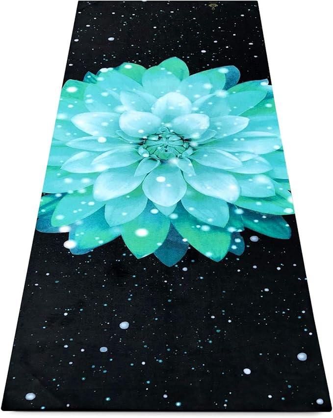 Heathyoga Non Slip Hot Yoga Towel, 100% Microfiber Non Slip Yoga Mat Towel for Hot Yoga, Pilates and Fitness, Exclusive Corner Pockets Design + Free Spray Bottle