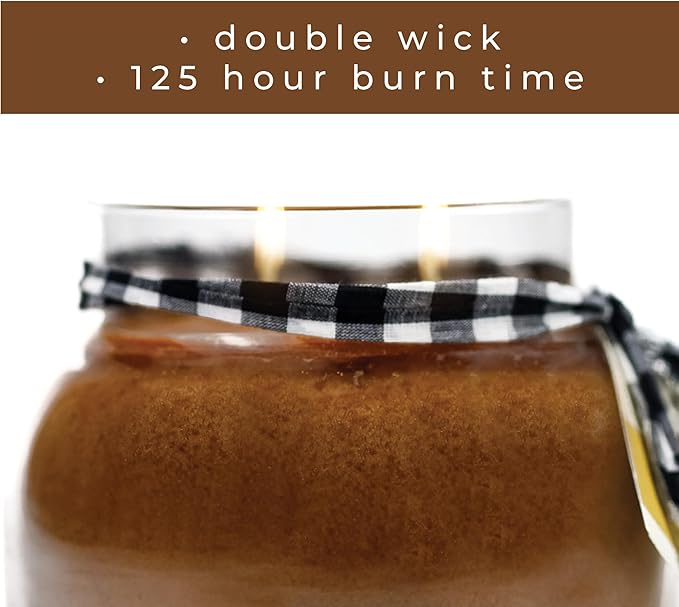 A Cheerful Giver - Warm & Gooey Cinnamon Buns Mama Scented Glass Jar Candle (22oz) with Lid & True to Life Fragrance Made in USA