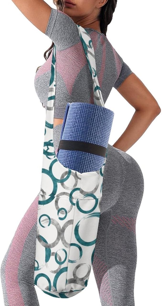 KKdskkds Fresh AvocadoYoga Mat Bag Large Opening Long Tote Yoga Mat with Pocket Fit Most Size Mats