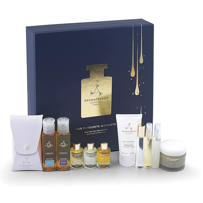 Aromatherapy Associates Our Favorite Moments. Luxurious Gift Collection of Bath and Shower Oils, Mists, Roller Balls and Body Oil. Made with Premium Essential Oils for Relaxation (1 count)