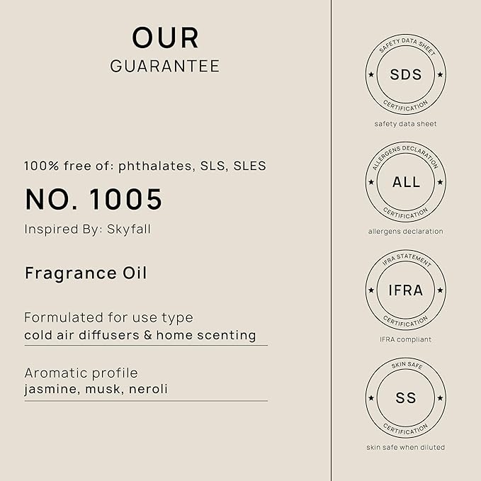 VINEVIDA (4oz) Hotel Fragrance Diffuser Oil - Hotel Scents Diffusers for Home - Cold Air Diffuser Oil - Hotel Scent Essential Oil - Scent No.1005 Inspired by Atlantis Hotel