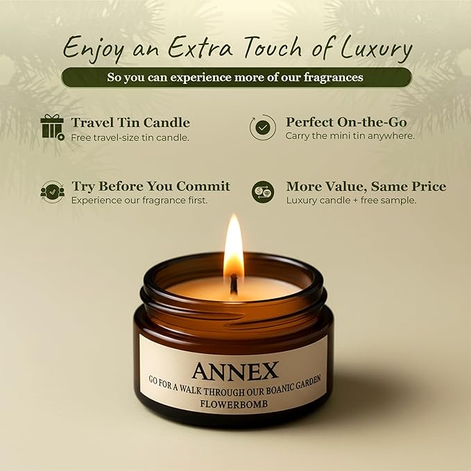 Annex Sea Breeze & Cypress Balls Luxury Scented Candle - Handmade Ceramic Jar - 50hr Clean Burn, Non-Toxic Soy Wax - Aesthetic Home Decor Winter Gift for Men & Women - Sandalwood & Oud