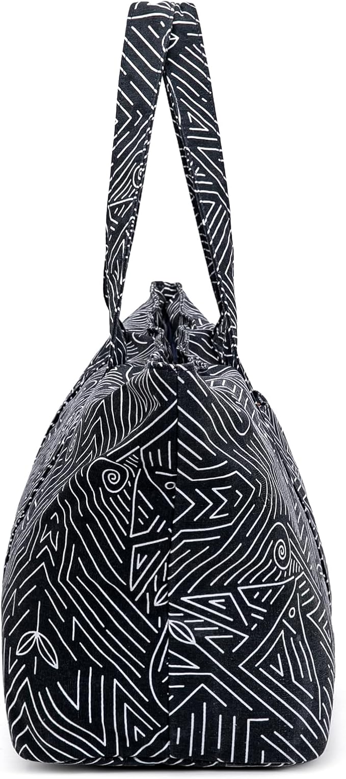 ELENTURE Large Yoga Mat Bag for Women Men, Travel Gym Bag for Pilates Office Beach Workout, Yoga Mat Tote Carrier with Mat Strap for 1/4" 1/2" Thick Exercise Yoga Mat