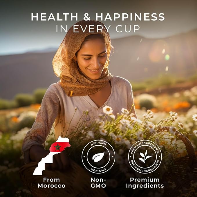 Gya Tea Co Chamomile Lavender Herbal Tea Pod (16 Count)- Decaf Wellness Tea for Body Comfort & Relaxing