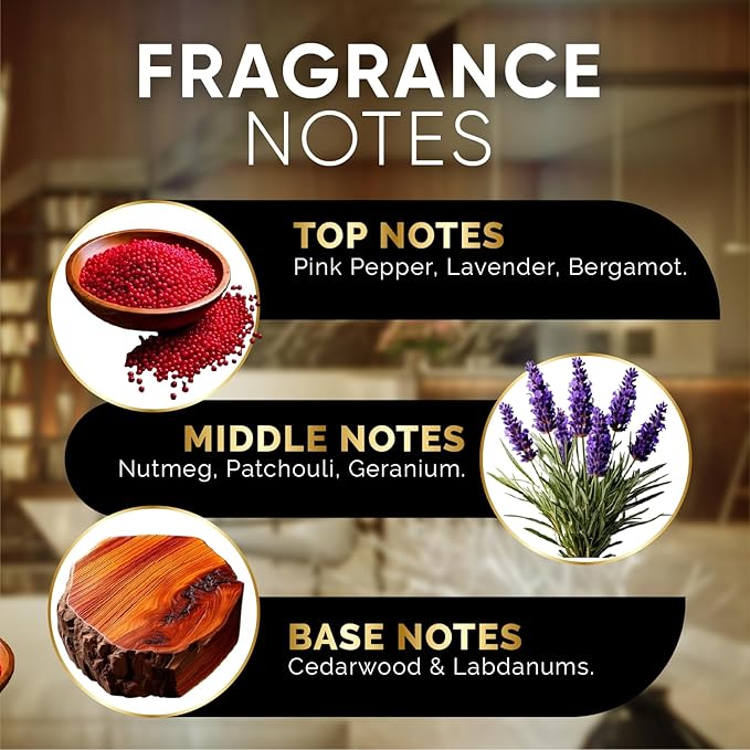 Luxury Hotel Diffuser Oil for Hotels and Homes - Aromatherapy Oils for use with an Essential Oil Diffuser at Home - Fragrance-Scent Diffuser Oil Blend (Wild Ambition) 4.05fl oz (120ml)