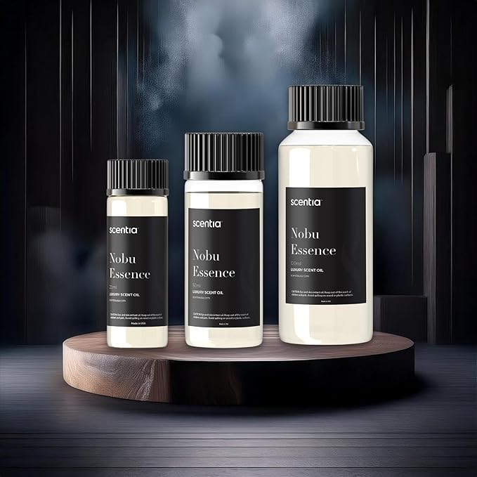 Scentia Hotel Diffuser Oil Inspired by The Nobu Hotel - 120 mL 4.06 fl oz - Essential Oil Blend Jasmine, Lilly, Sandalwood for Aromatherapy Diffusers - Nobu Essence - Thanksgiving & Holiday Gift