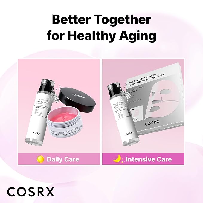 COSRX 6X Peptide Collagen Booster Toner Serum with Copper Peptides, Niacinamide & Hyaluronic Acid Skin Renewal Boosting Facial Essence for All Skin Types, Korean Skin Care, 5.07 Fl.Oz