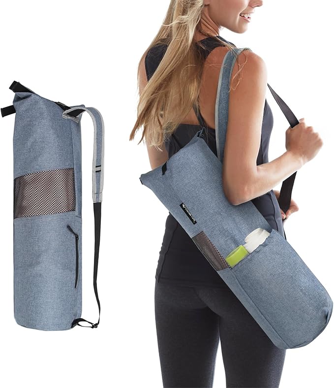 Explore Land Oxford Yoga Mat Storage Bag with Breathable Mesh Window and Large Pockets