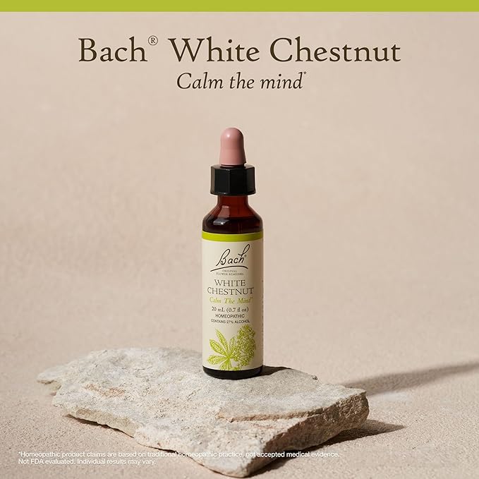 Nelson Bach Original Flower Remedies, White Chestnut, Calm The Mind, 0.7 Fl Oz, 20 Ml (Pack of 1)