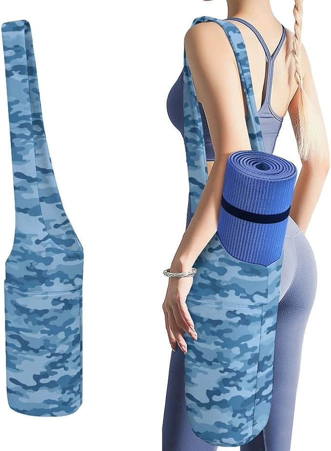 Meaudiwes Stylish Yoga Mat Bags Sports Yoga Totes Fits Most Size Mats Exercise Mat Carrier Storage Bag Yoga Gifts for Women