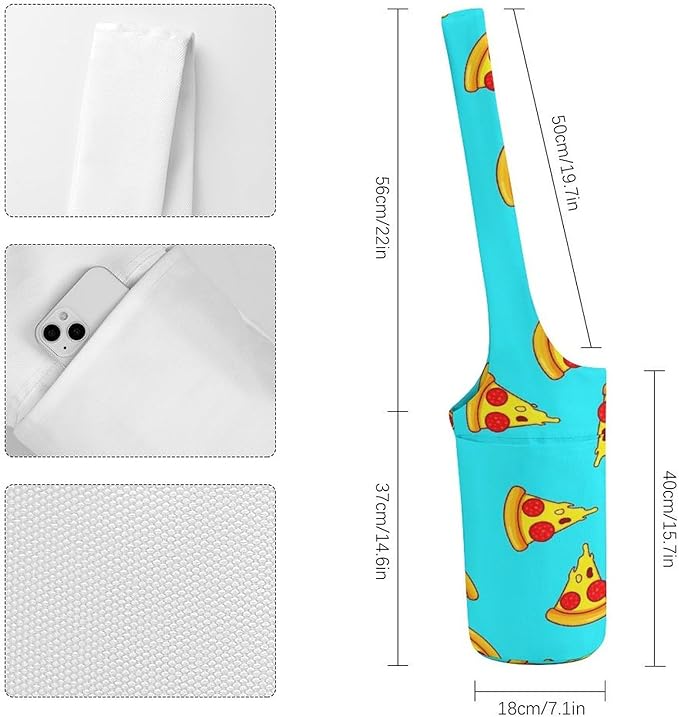 Meaudiwes Stylish Yoga Mat Bags Sports Yoga Totes Fits Most Size Mats Exercise Mat Carrier Storage Bag Yoga Gifts for Women