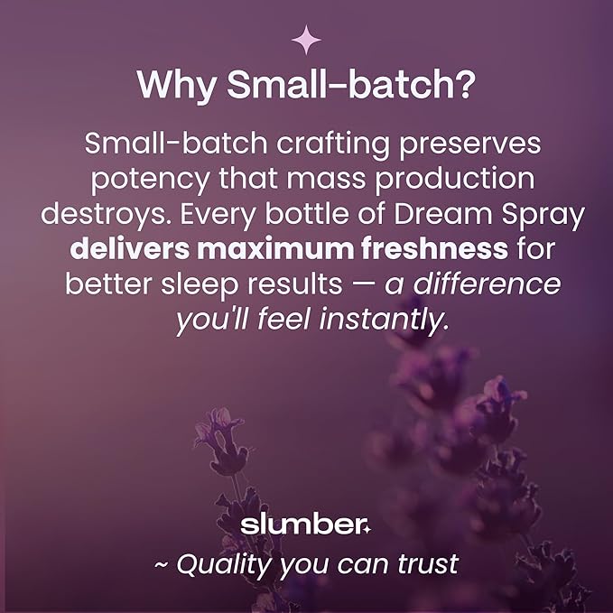 Slumber Dream Sleep Pillow Spray with Pure Essential Oils of Lavender, Chamomile, and Vetiver, Spa Aromatherapy Mist for Luxury Bedtime Relaxation Routine, Plant Based Natural Spray, 30 ML