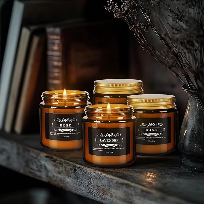 12 Pcs Scented Candles with Added Natural Essential Oils, 3.05oz, Suitable for Various Festivals, Parties, Yoga, and Home Scene