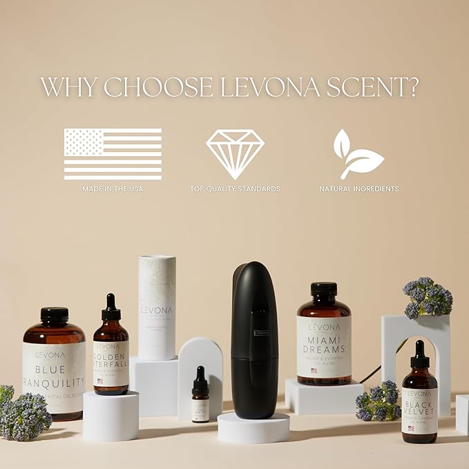 Levona Scent Essential Oil - Fresh Aroma for Home, Office, Hotel & Spa, Ideal for Humidifiers & Diffusers, Hotel Fragrance with Lemon & Green Melon - 120ml / 4 fl oz, Mystic Mirage