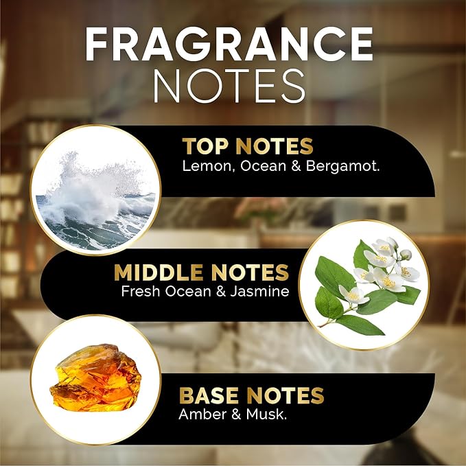 Luxury Hotel Fragrances - Hotel Fragrance Oil - Diffuser Oil Blends for Aromatherapy (Ocean Bungalow) 4.05 Fl Oz (120ml)