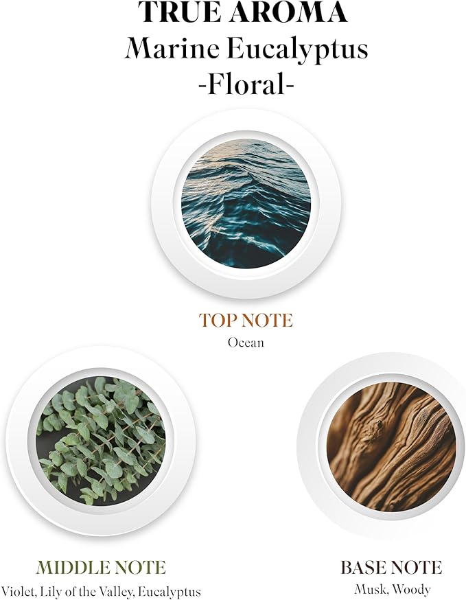 Marine Eucalyptus Essential Oil | Eucalyptus Essential Oils for Aroma Diffusers | Natural Eucalyptus Essential Oil for Diffuser | Aromatherapy Essential Oils | Essential Oil Blends - 10 ML