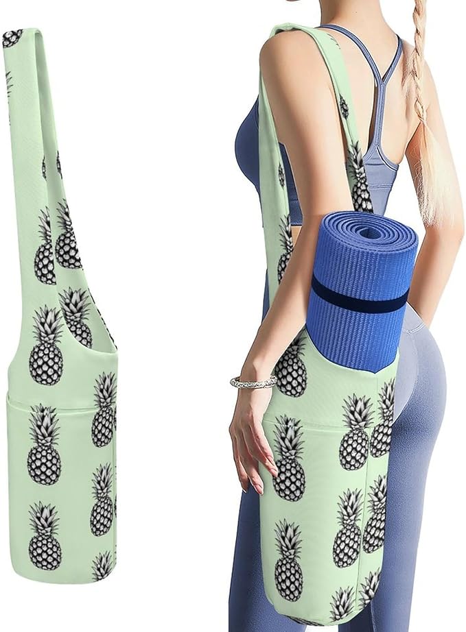 Meaudiwes Large Yoga Mat Bag Fit Most Size for Ladies Yoga Mats Carrier Bags Multi-Functional Exercise Mat Holder Storage Bag