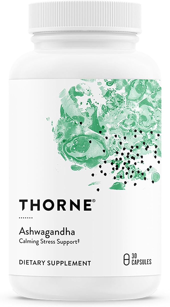 THORNE - Ashwagandha - Highly Concentrated Shoden - Calming Stress Support for Women & Men* - Supports Daytime Energy, Mental Clarity & Optimal Immune Function* - 30 Capsules