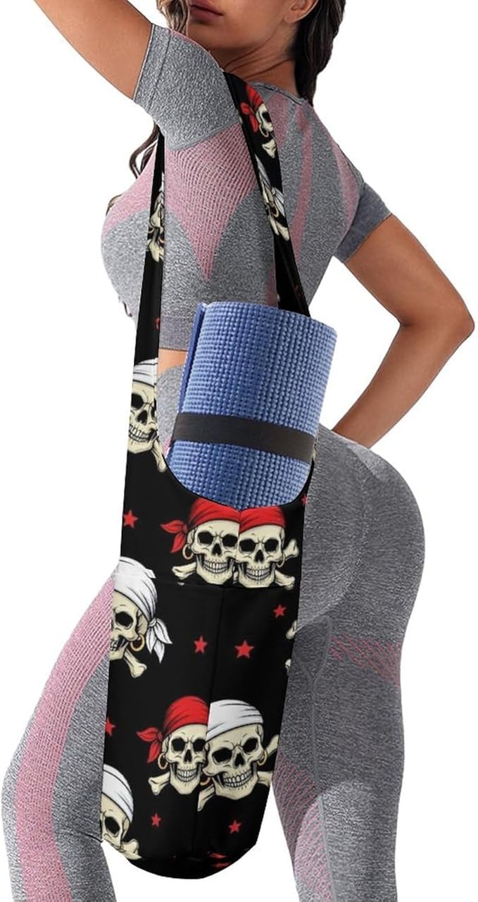Aiyoolee Women's Portable Yoga Mat Bag Single Shoulder Carrier with Pocket for Gym Yoga Workout Travel