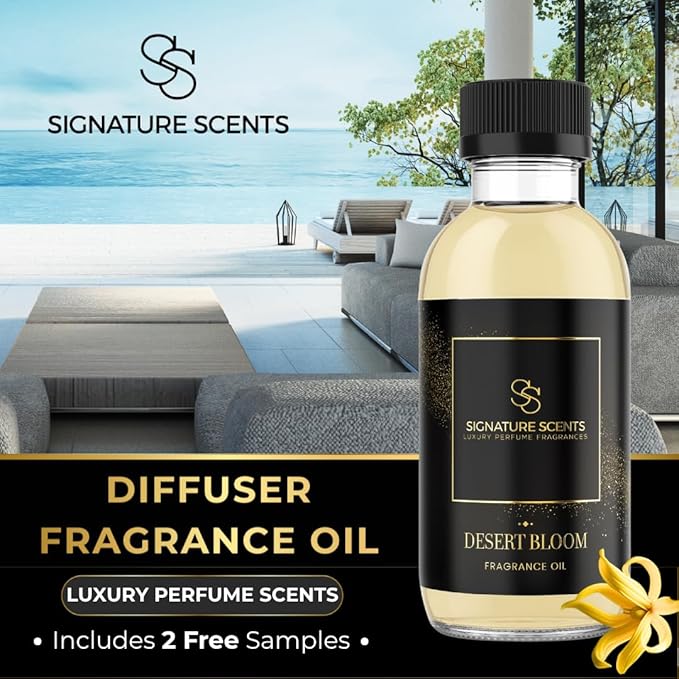Luxury Hotel Inspired Fragrance Oils for Diffusers (4.05 Fl Oz, Desert Bloom)